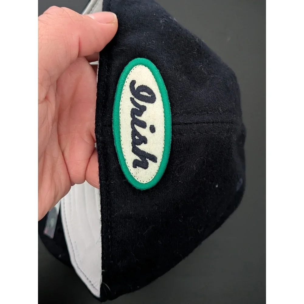 Adidas NCAA Notre Dame Fighting Irish Blue Wool Hat Y2K Men's Small‎
